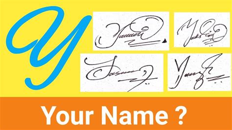 ️ Y Signature Style Signature With Alphabet Y Signature Of Alphabet