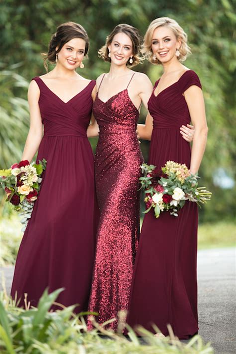 18 Burgundy Bridesmaid Dresses For Your Girls