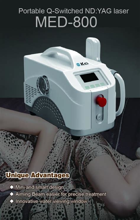 Wavelength 1064nm & 532nm Mini and smart Q-Switched ND YAG Laser Tattoo