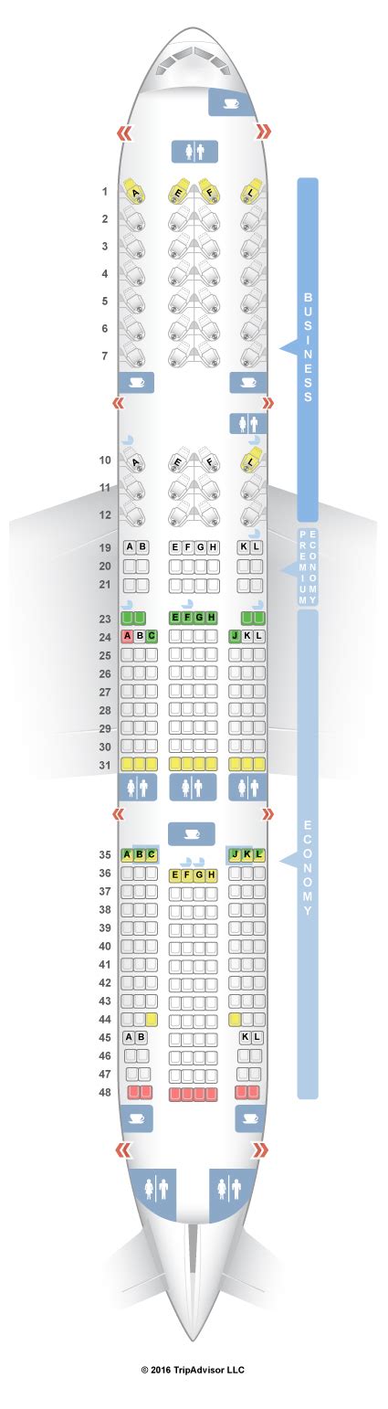 SeatGuru Seat Map Air France Boeing 777 200 772 Three Class V2 16120