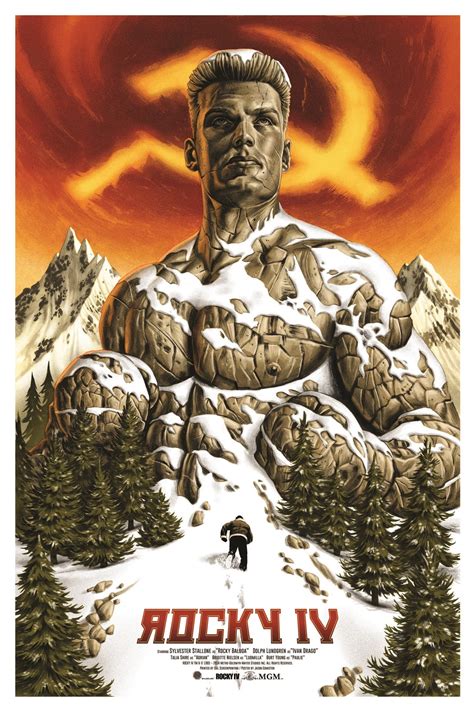 Rock Hard Rocky Iv Poster Art By Jason Edmiston — Geektyrant