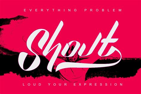 Sexy Shout Display Font By Feydesign Thehungryjpeg