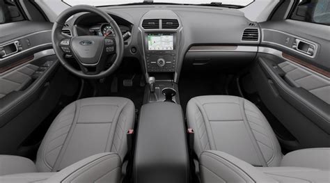 The front seats are spacious and comfortable. 2019 Ford Explorer Interior Colors