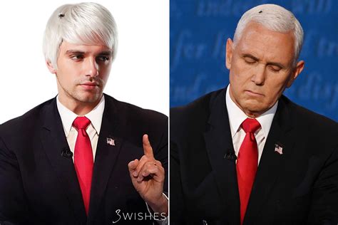 the viral fly from mike pence s hair at the vp debate has now landed on a halloween wig