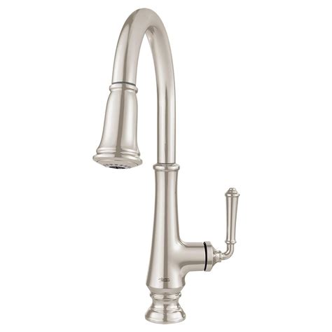 A pull down kitchen faucet not only looks fresh and modern, it actually makes your sink more whatever finish you prefer, there's a pull down kitchen faucet for you. American Standard Delancey Single-Handle Pull-Down Sprayer ...