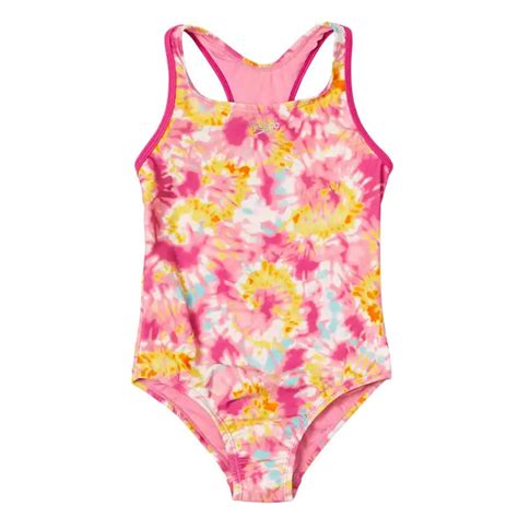 Speedo Girls Printed Racerback One Piece Swimsuit Camp Connection