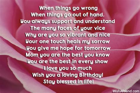 Mom Birthday Poems Page 3