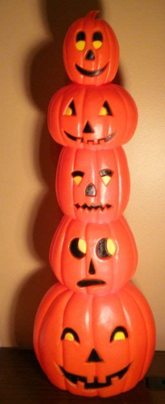 Stacked Pumpkin Halloween Blowmold Stacked Halloween Pumpkins