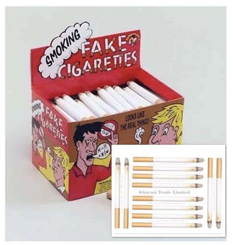 Set Of 24 Fake Cigarettes Fags Smoke Effect Joke Frank Theatrical Novelty Trick Ebay