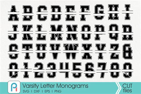 Sport Font College Font Cricut Silhouette Varsity Alphabet Varsity Font