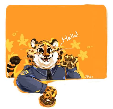 Officer Benjamin Clawhauser By Llllittlebeeuwulll On Deviantart