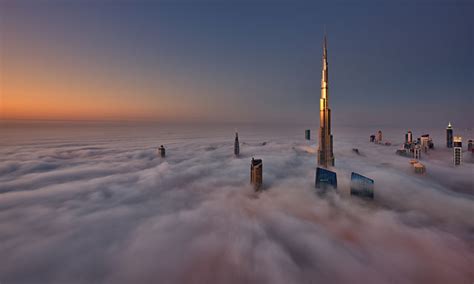 Heavenly Photographs Of Dubai Skyscrapers Poking Through A Sea Of
