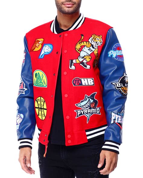 Buy Basketball Varsity Jacket Mens Outerwear From Black Pyramid Find
