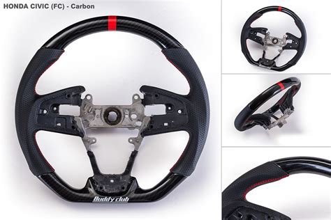Buddy Club Racing Spec Steering Wheel Carbon 2016 Honda Civic Fcfk 2