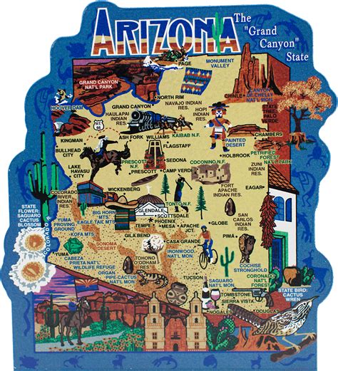 State Map Arizona The Cats Meow Village