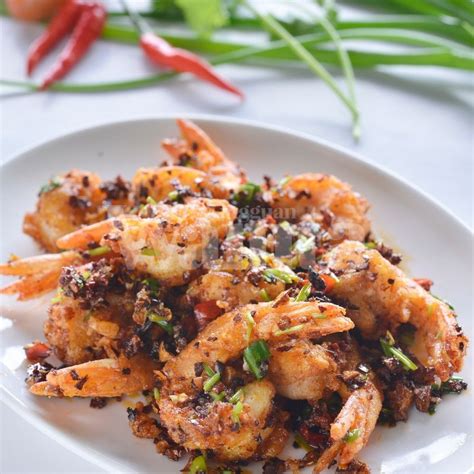 1 sudu kecil jintan manis di mesin halus. Hanya GORENG & TUMIS, Udang Goreng Daun Ketumbar Ala Thai ...