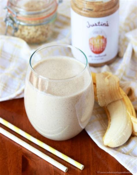 Almond Butter Banana Oat Smoothie Recipe Cooking With Ruthie