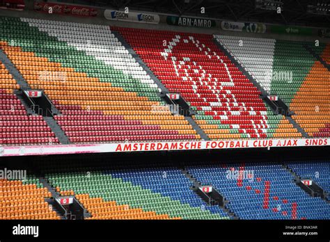 Seats In Ajax Arena Stadium Amsterdam Stock Photo Alamy
