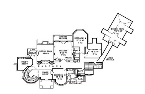 Secret room in the study 48308fm architectural designs house plans 11 photos and inspiration house plans with rooms and passageways home plans blueprints European Style House Plan - 4 Beds 5.5 Baths 6574 Sq/Ft ...