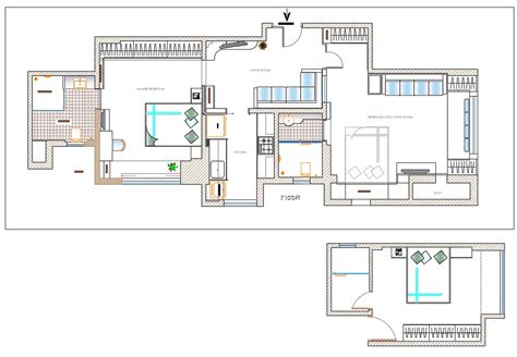 2 Bhk Plan In Autocad Download Download Autocad