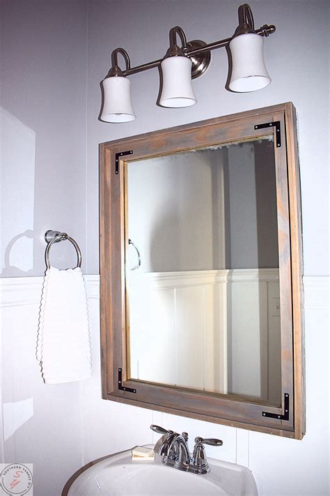 Cool Bathroom Mirror Border Decals Ideas
