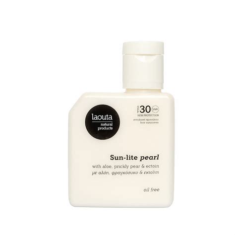Laouta Sun Lite Pearl Oil Free Face Sunscreen Ml Eco Living Greece