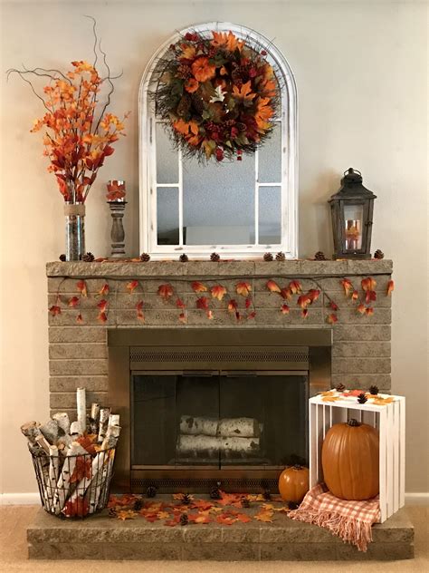 30 Decorate Fireplace For Fall