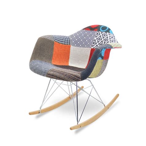 Eames Rocking Chair Rar Replica In A Special Patchwork Edition Ths