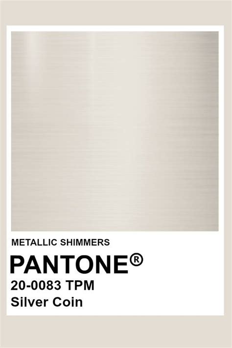 Silver Coin Metallic Pantone Color Pantone Colour Palettes