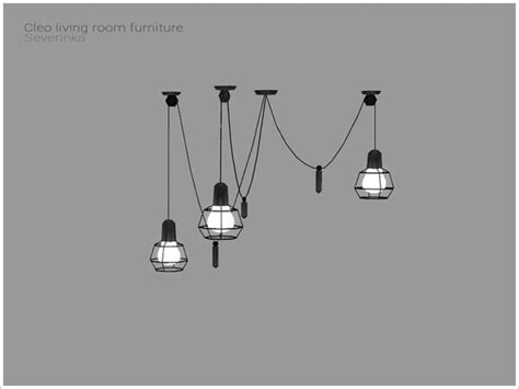 Severinkas Cleo Livingroom Ceiling Lamp Sims 4 Sims Sims 4 Cc