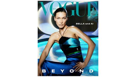 Bella Hadid Cover Of Vogue Italia May Artificial Intelligence Vogue Italia