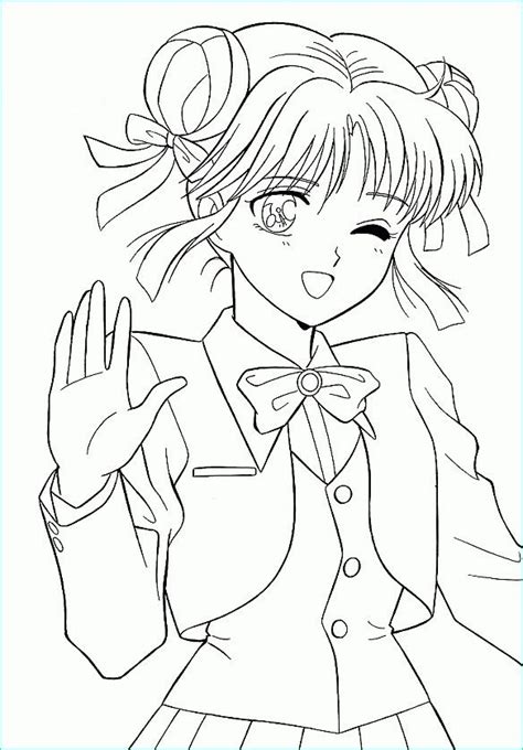 Coloriage Fille à Imprimer Beau Photos Coloriage Fille Manga Magnifique