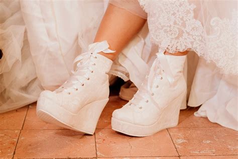 Bridal Wedge Sneakers Lace Wedding Shoes For Bride Bride Etsy Bridal Shoes Wedges Comfy