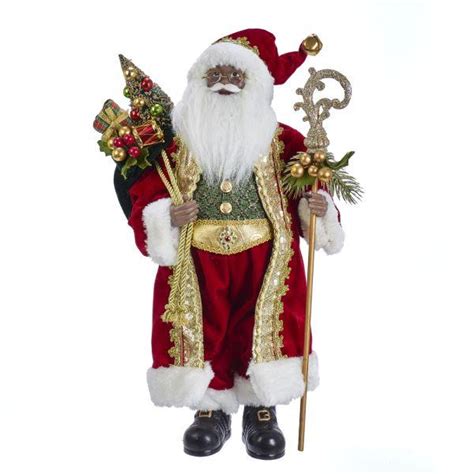 Kringle Klaus African American Santa Claus Figurine The Black Art Depot