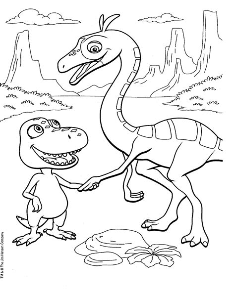 Therapeutic effects of coloring pages. Dinosaur Train Coloring Pages
