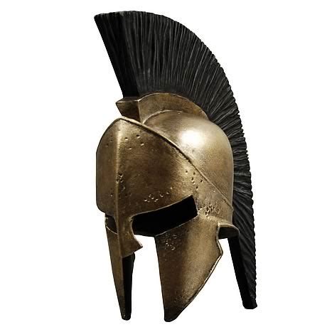 A large curved projection protected the nape of the neck. Tell It to the Spartans