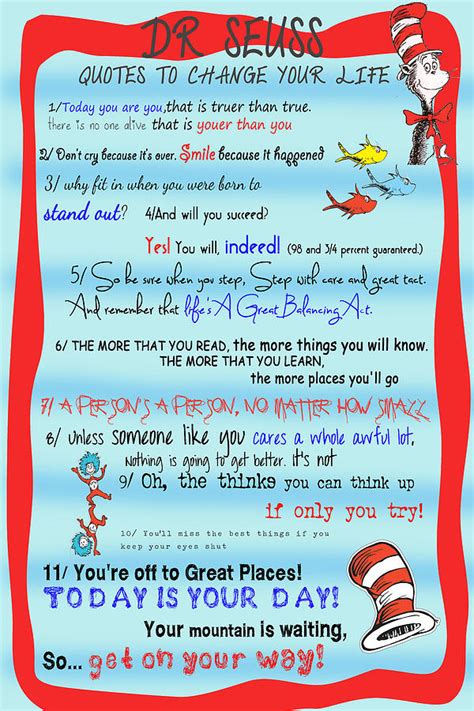 Dr Seuss Quotes To Change Your Life Digital Art By