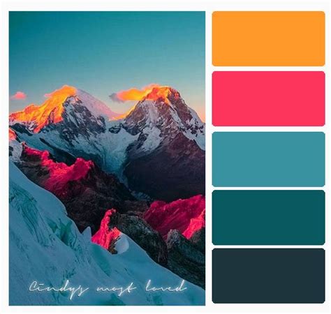 Color Palette Mountains Color Palette Color Schemes Colour Palettes