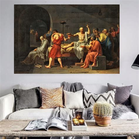A Morte De Socrates Quadro