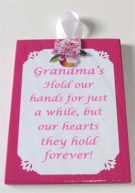 Grandma, we love you goes the song. Grandma poem home décor for Grandma wall decor by ...