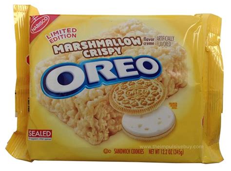 Review Nabisco Limited Edition Marshmallow Crispy Oreo Cookies The