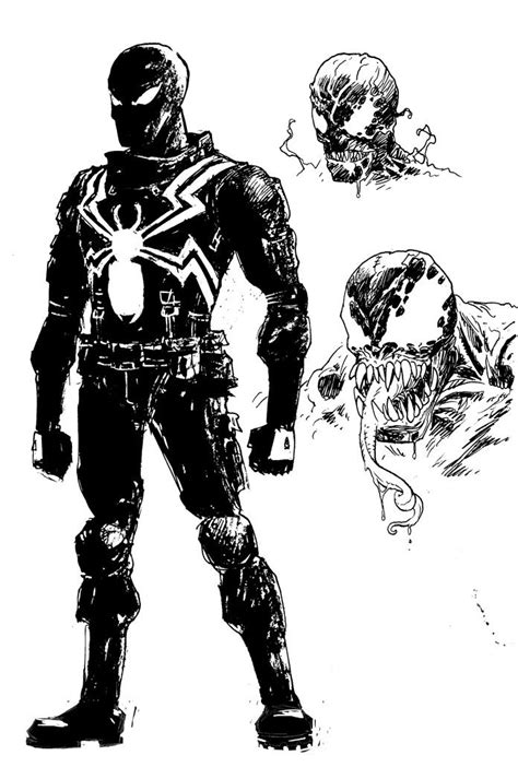 Venom Flash Thompson By Tony Moore Marvel Superheroes Art Marvel
