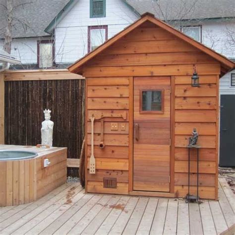 Countless ways to customize and design your home sauna kit. 29 DIY sauna plans. Our list features indoor/outdoor saunas- gorgeous builds and really weird ...
