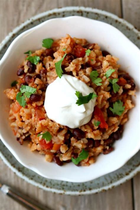 Stir in black beans and salsa. 5 Instant Pot and Slow Cooker Beans and Rice Recipes - 365 Days of Slow Cooking and Pressure Cooking