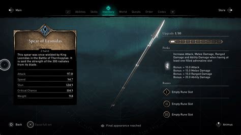 How To Get The Spear Of Leonidas Assassins Creed Valhalla Guide Ign