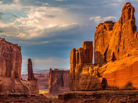 Arches National Park In Utah Usa Landscape Of Stone