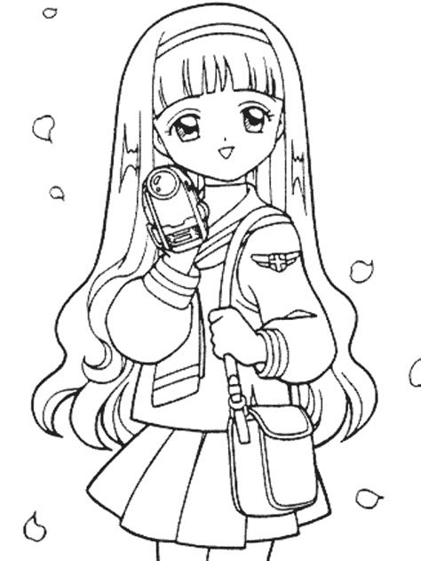 Anime Wolf Girl Coloring Pages At Free