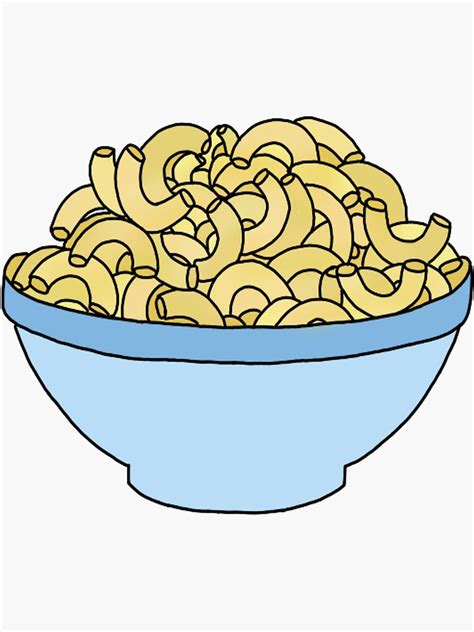 Bowl Of Mac And Cheese Sticker For Sale By Andilynnf Redbubble