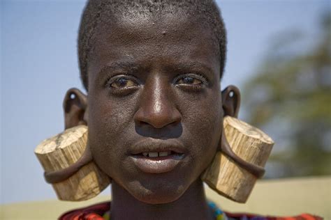 Masai Male With Huge Ear Piercings Photograph By David Litschel