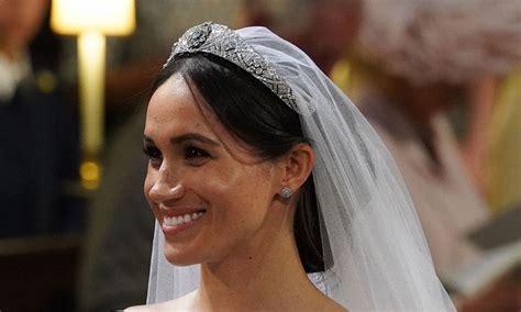 Revealed The Very Special Meaning Behind Meghan Markles Tiara On Her Wedding Day Headpiece